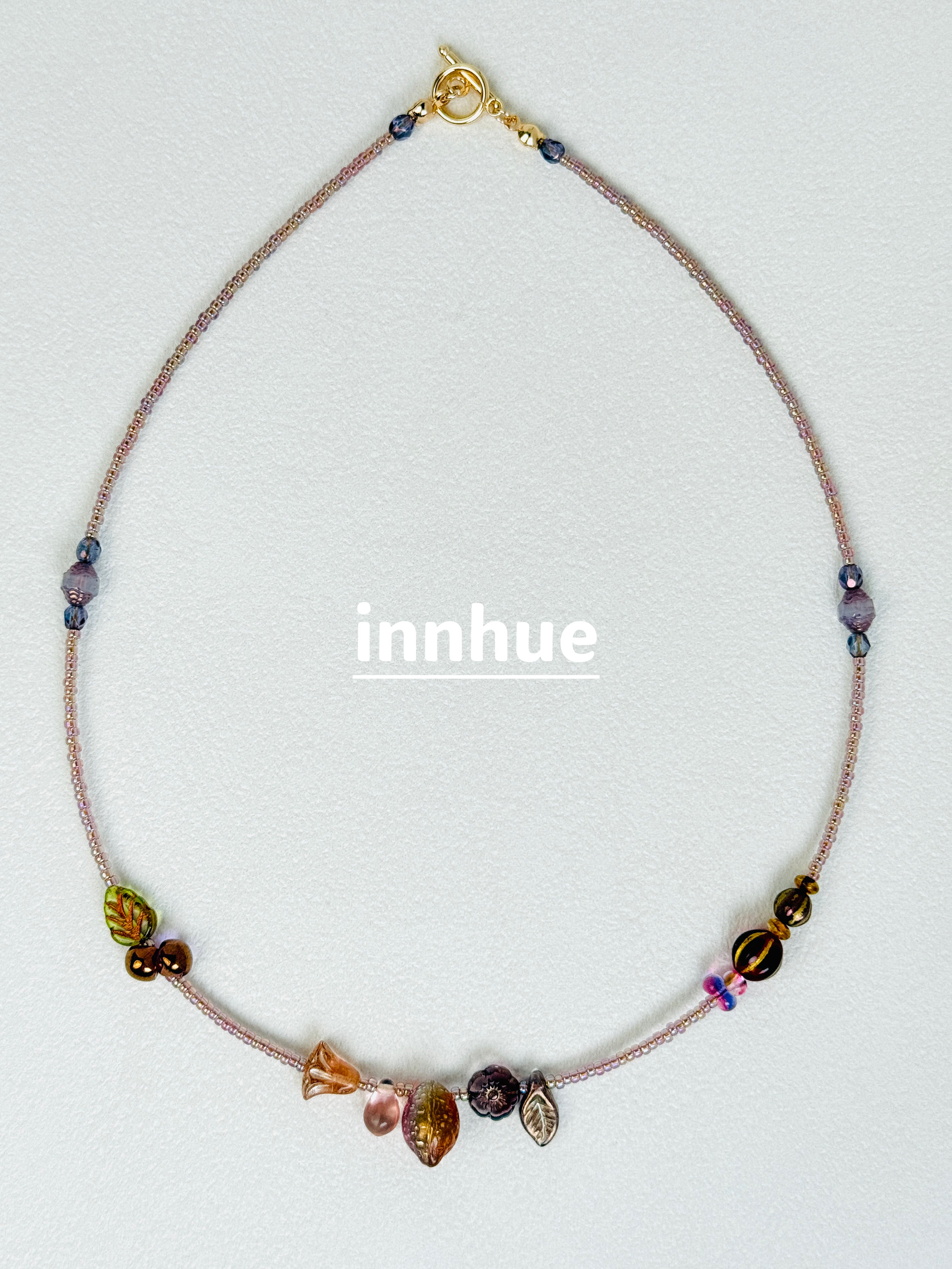 The Garden and One Strange Fruit — Floral Beaded Necklace