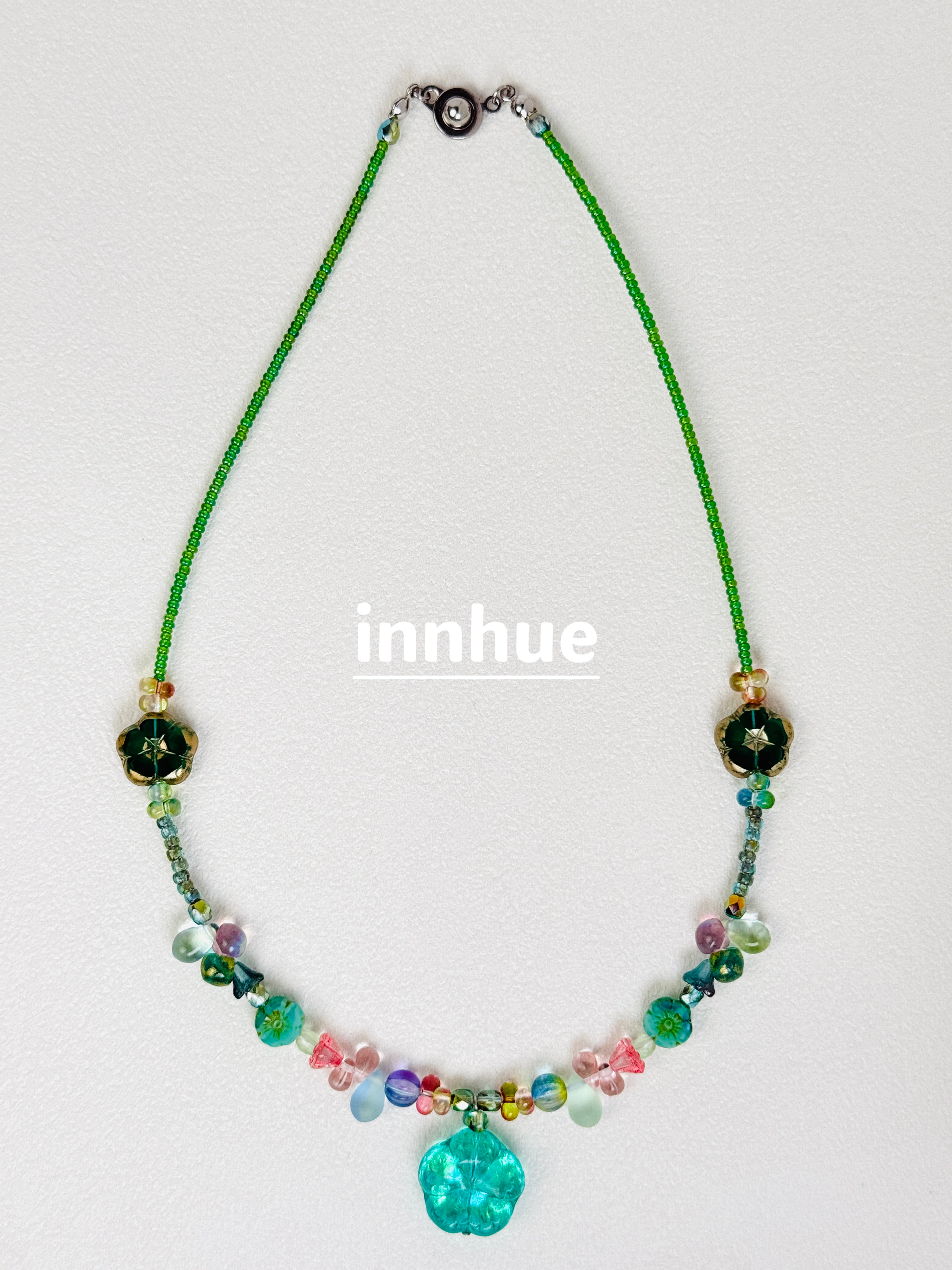 The Garden Woke Up Early — Floral Beaded Necklace
